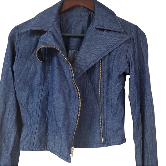 Denim Jeans Zip Jacket - Picture 3 of 4